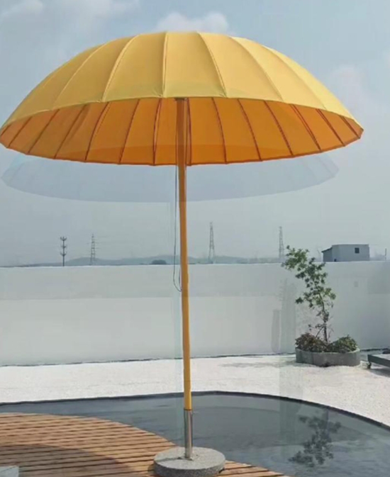 民宿戶外遮陽(yáng)革命：50個(gè)餐位羅馬傘系統(tǒng)管理術(shù)，客單價(jià)提升30%