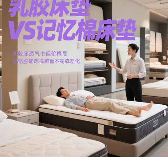 乳膠中國床墊品牌VS記憶棉床墊：6維度深度對(duì)比，這樣選省30%預(yù)算!