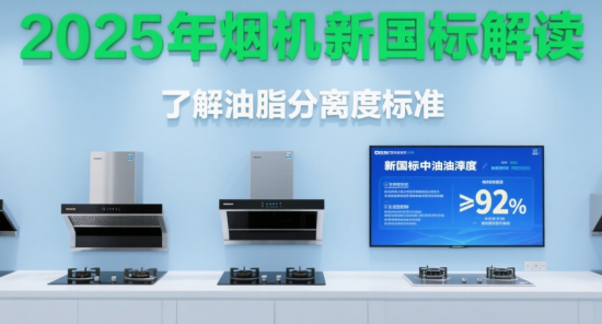 2025年十大煙機新國標解讀：油脂分離度≥92%的機型選購避坑指南