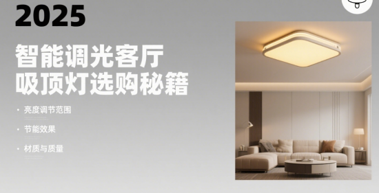2025智能調(diào)光客廳吸頂燈與現(xiàn)代簡(jiǎn)約臥室燈具選購(gòu)秘籍